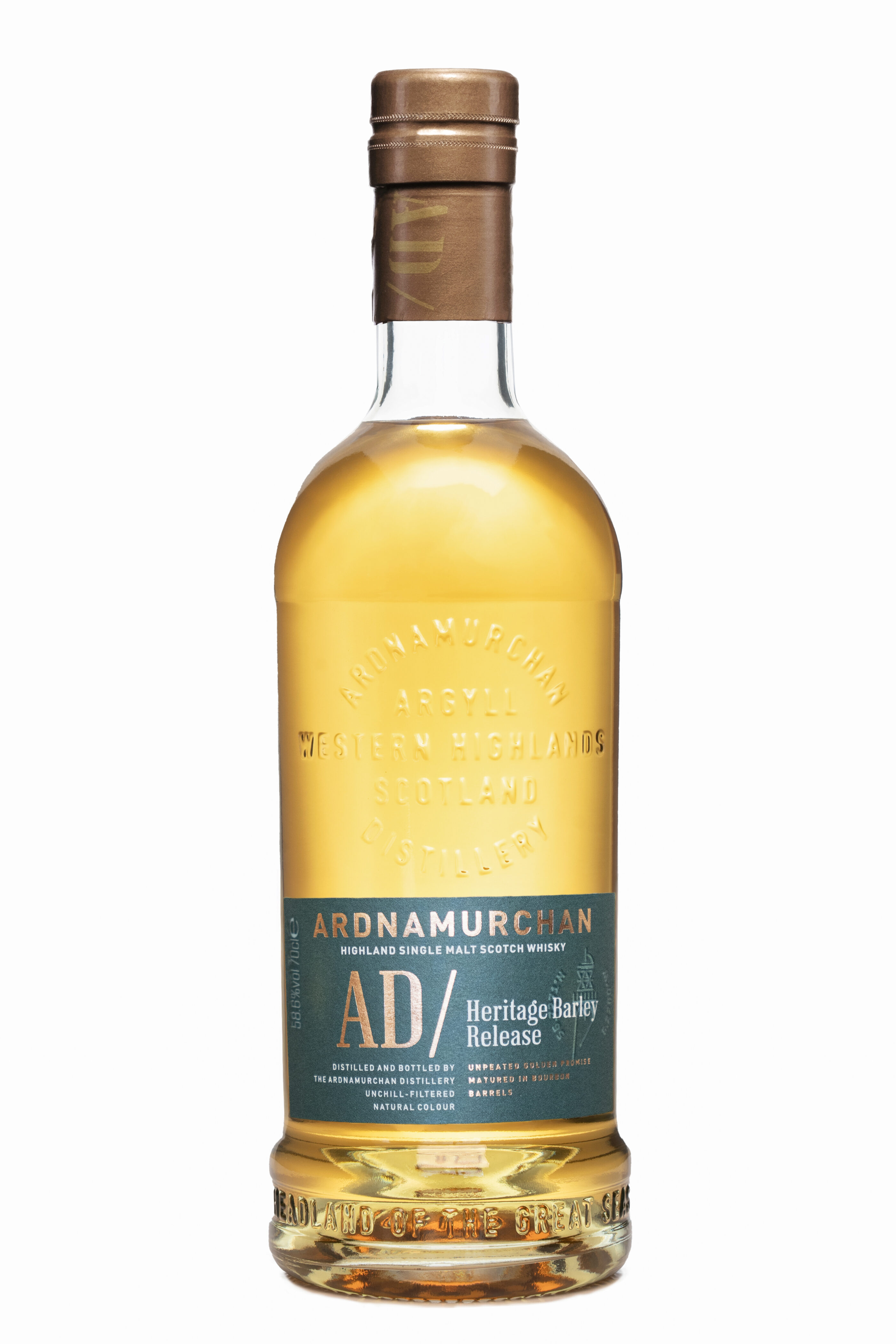 AD Heritage Bourbon White Background