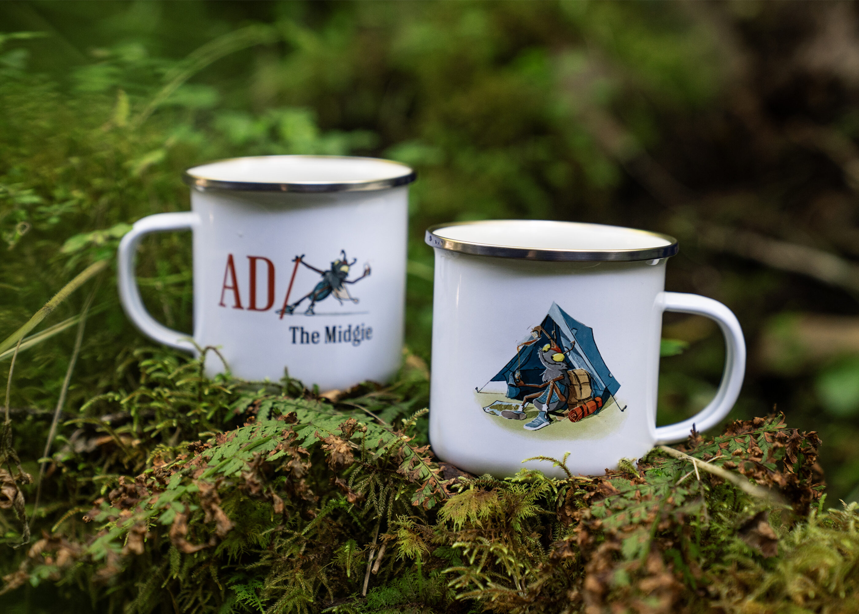 AD/ Midgie Camping Mug - Myrtle McItchy Edition