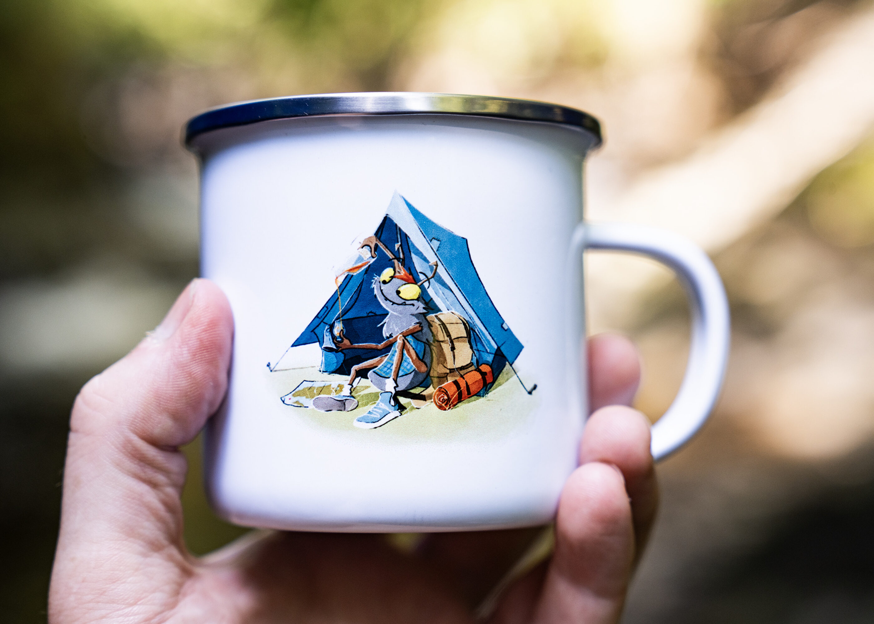AD/ Midgie Camping Mug - Myrtle McItchy Edition
